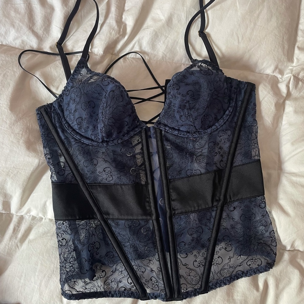 Navy Victoria's Secret corset